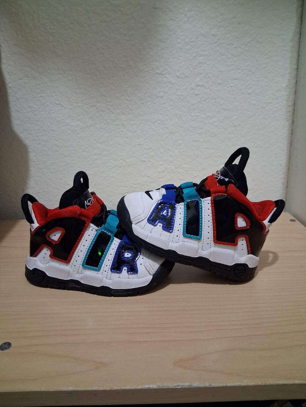 Nike AIR Uptempos-Multicolor-Toddler 5C